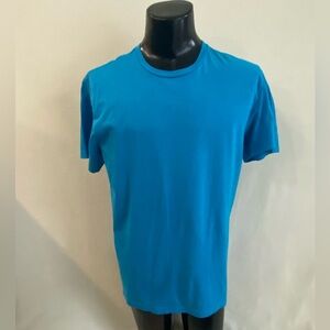 Polo RALPH LAUREN T-Shirt Men’s Large Short Sleeve Blue/Red Logo On Hem